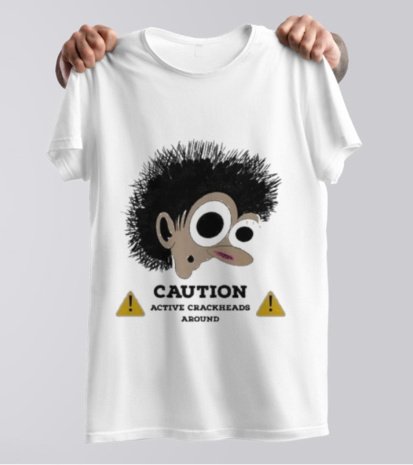 Caution Active Crackheads Midnight Groovers T-Shirt