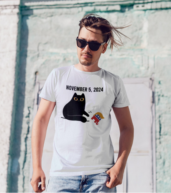 November 5 2024 Cat With Republican T-Shirt