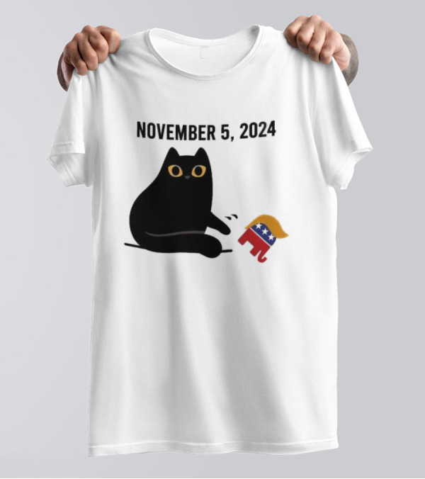 November 5 2024 Cat With Republican T-Shirt