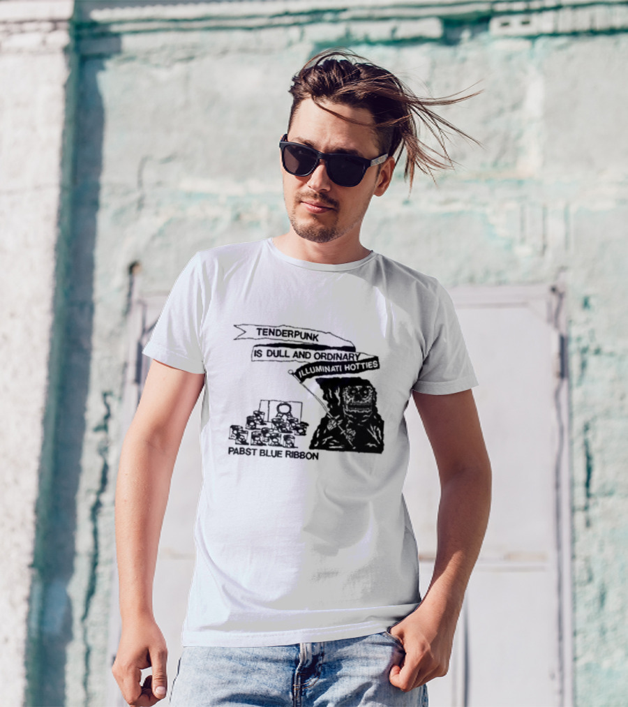 Tenderpunk Is Dull And Ordinary Illuminati Hotties Pabst Blue T-Shirt