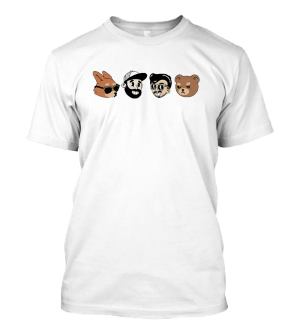 William Project X La Cotorrisa Iconic Cartoon Style Characters T-Shirt