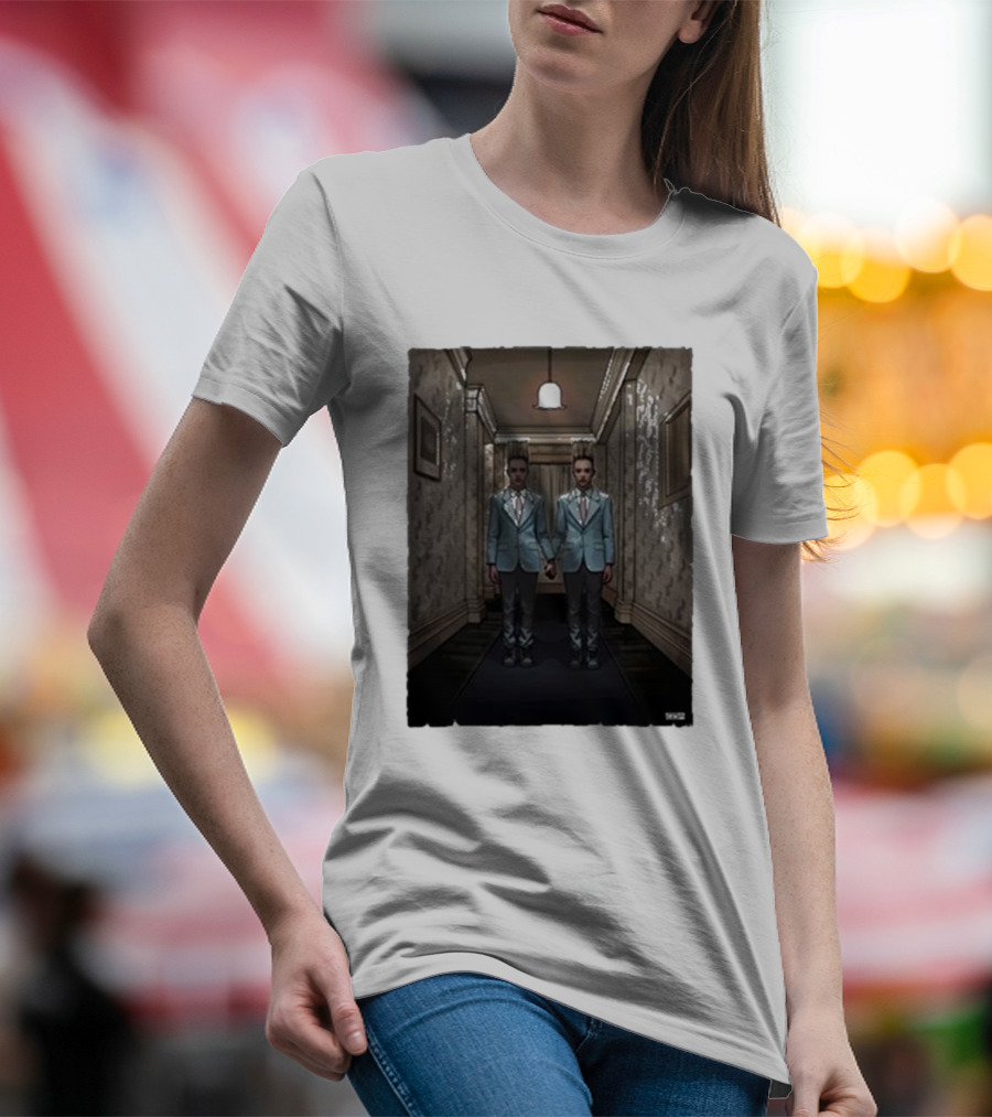 Wwn A Horror Masterpiece Twin Hallway Scene T-Shirt