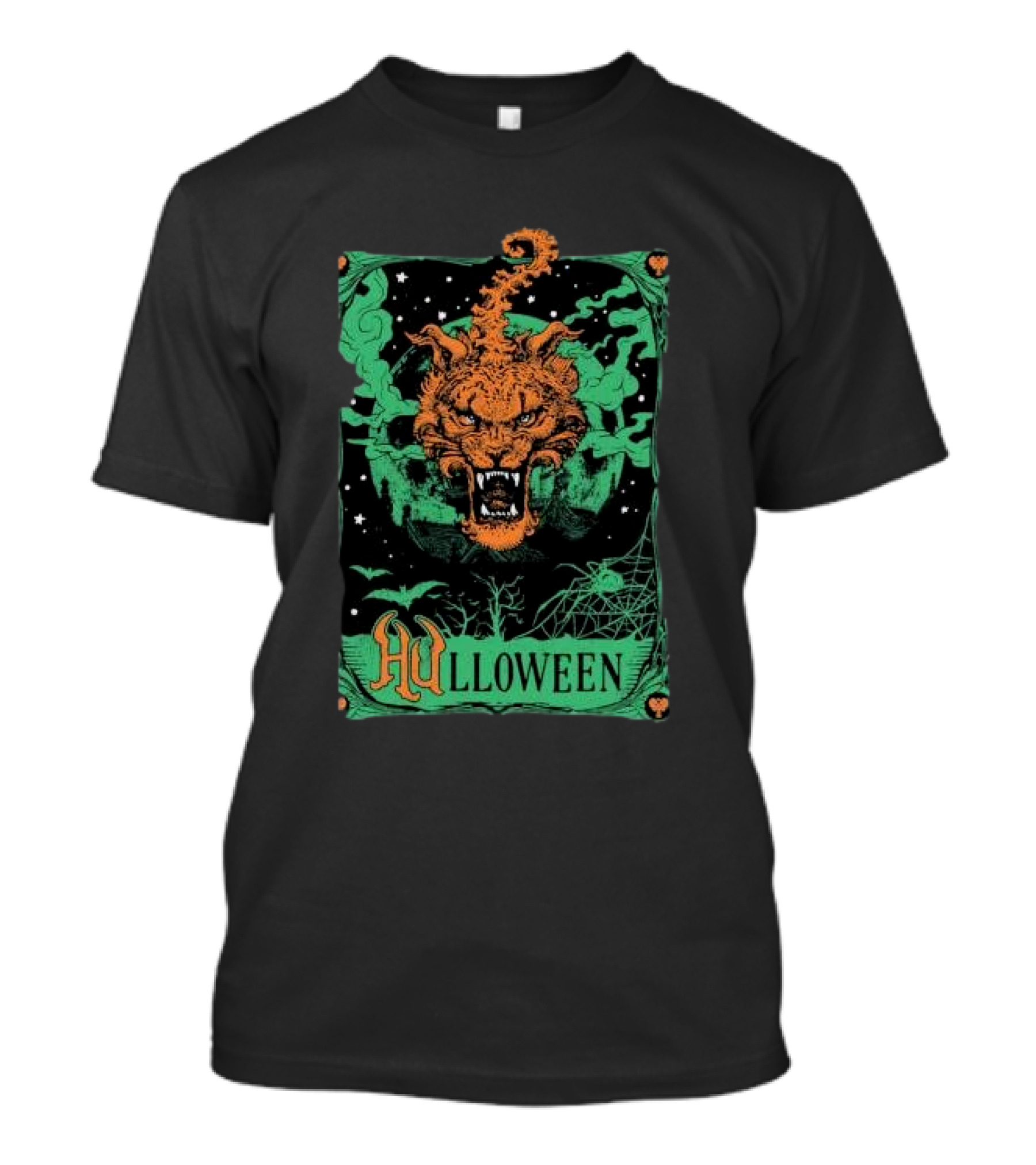 Halloween Season Tarot Card Cat Head Mystical T-Shirt