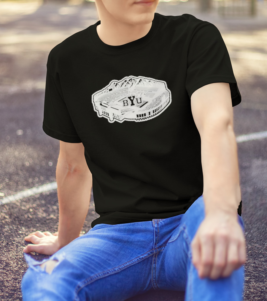BYU Lavell’s Stadium Mountain View T-Shirt