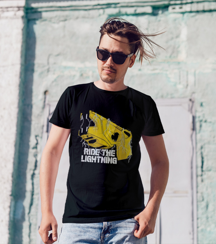 Ride The Lightning CBC Yellow Gun With Electric Bolts T-Shirt