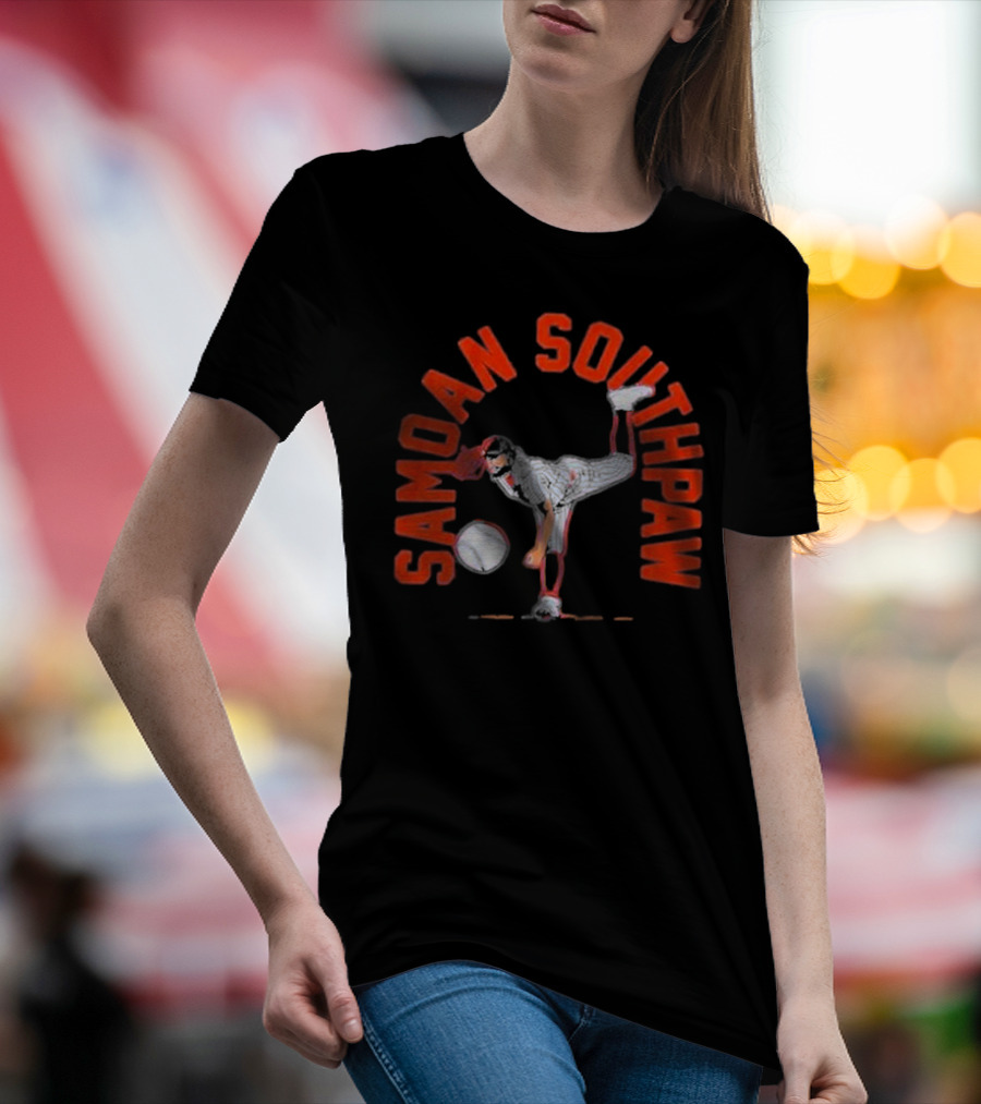 Samoan Southpaw Sean Manaea Baseball Pitcher T-Shirt