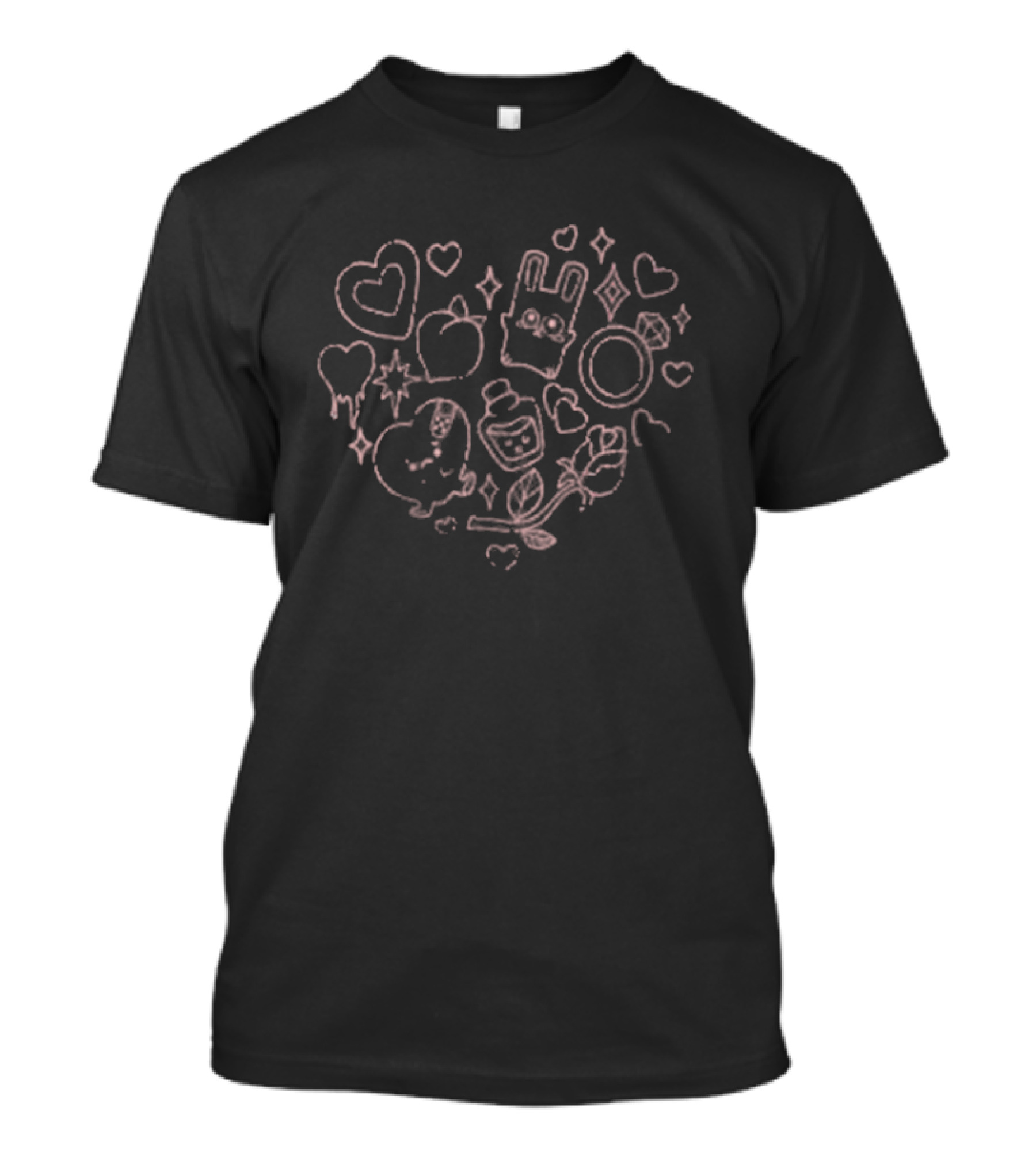 The Sims Lurve Heart Icons With Rings And Bunny T-Shirt