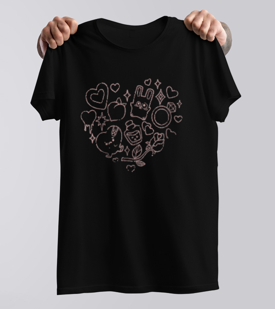 The Sims Lurve Heart Icons With Rings And Bunny T-Shirt