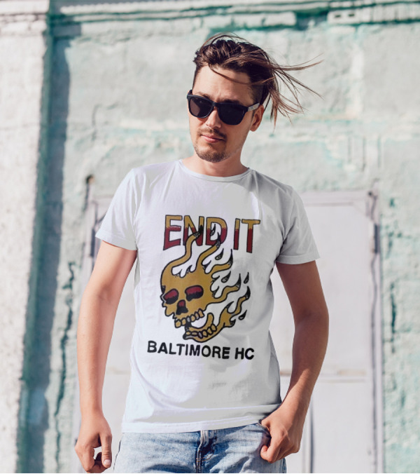 End It Baltimore HC Skull Flame T-Shirt