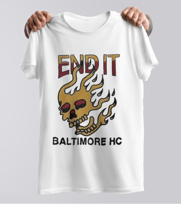 End It Baltimore HC Skull Flame T-Shirt