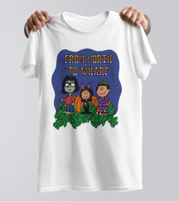 From North To Wharf Peanuts Characters Halloween Costumes T-Shirt