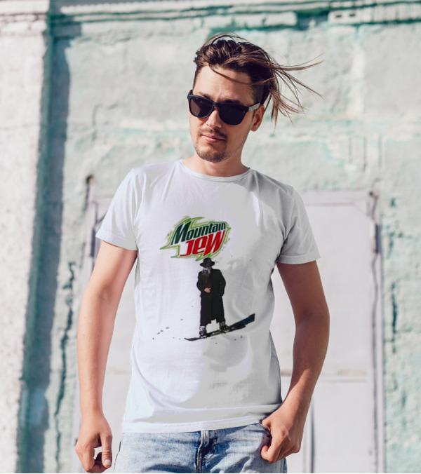Mountain Jew Funny Ahh Tees Jewish Skiing T-Shirt