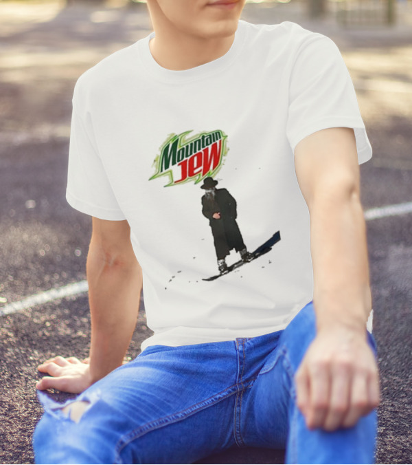Mountain Jew Funny Ahh Tees Jewish Skiing T-Shirt