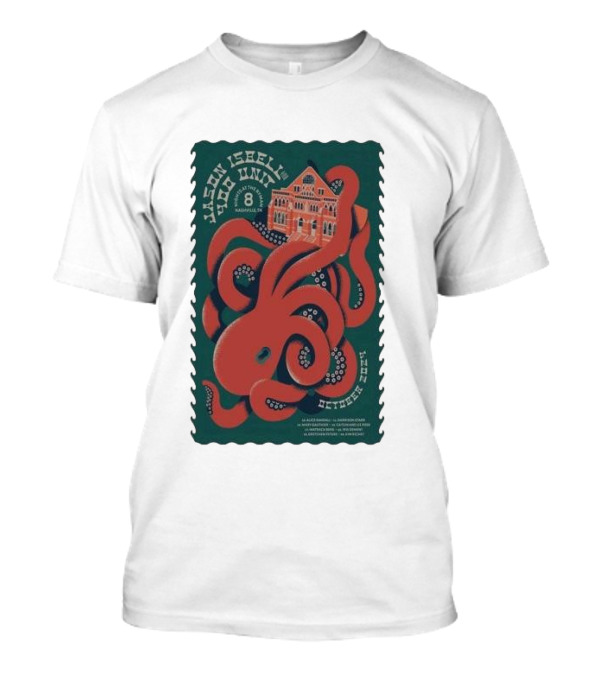 Jason Isbell's 400 Unit At Ryman Auditorium Nashville Oct 2024 With Octopus T-Shirt