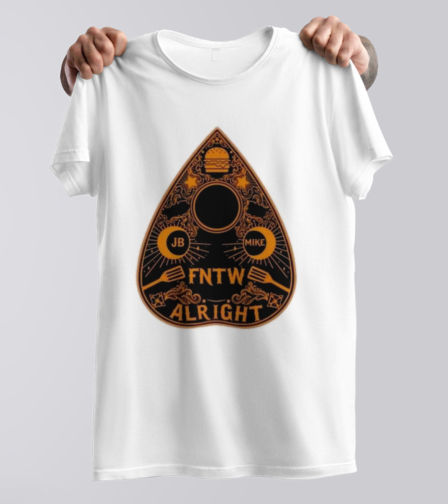 JB Mike FNTW Alright Burger Plancher Retro T-Shirt