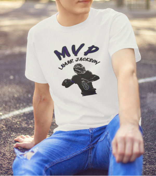 MVP Lamar Jackson Baltimore Ravens Quarterback T-Shirt