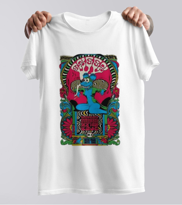 Osees Halloween Event Oct 31 2024 Austin Texas Psychedelic Cartoon T-Shirt
