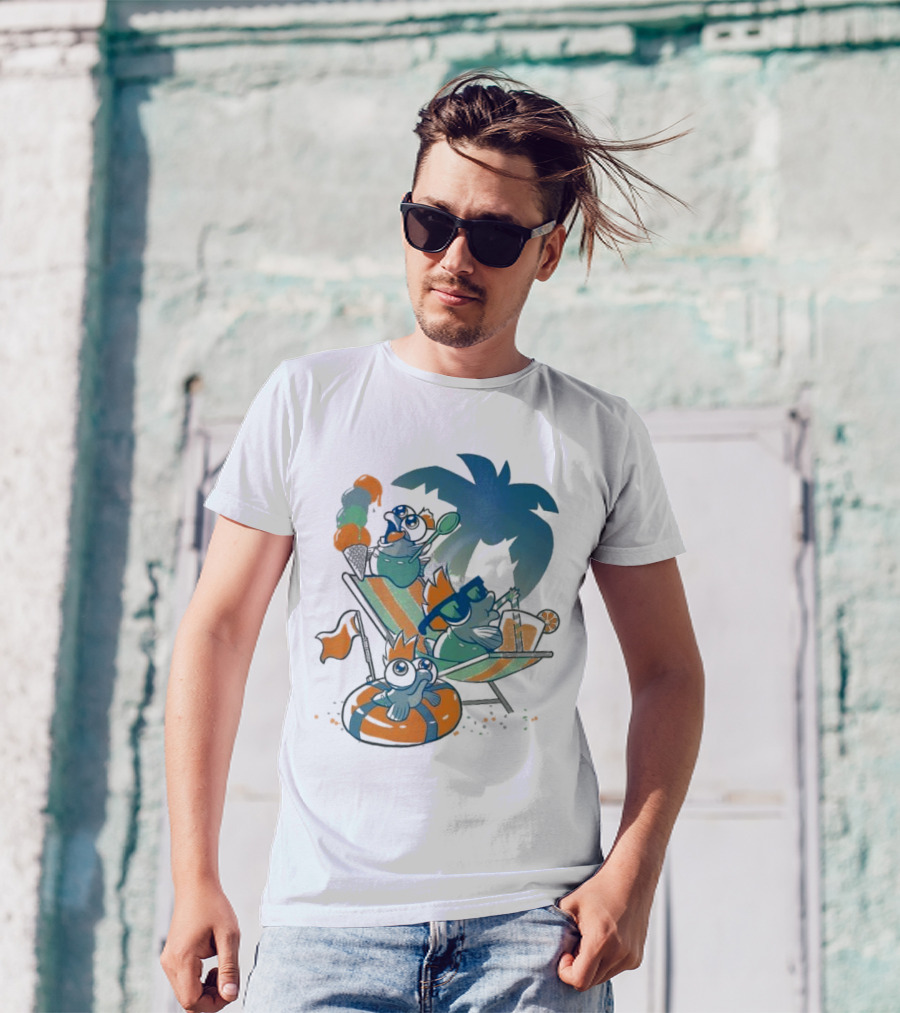 Resort Time Hanshumon Tropical Vacation Fun T-Shirt