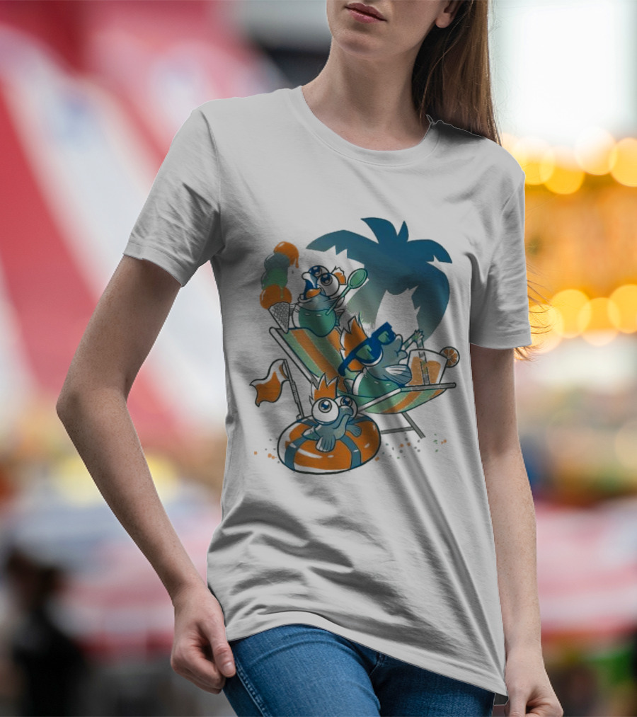 Resort Time Hanshumon Tropical Vacation Fun T-Shirt