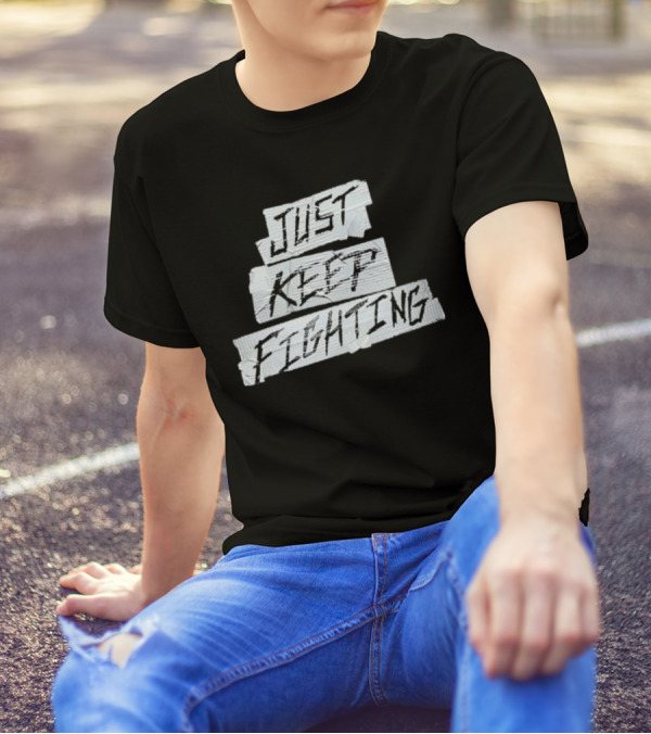 Kevin Owens Just Keep Fighting Blackout T-Shirt