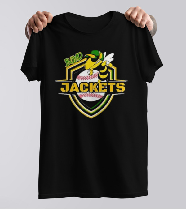 Boyd Jackets Yellowjackets Baseball T-Shirt