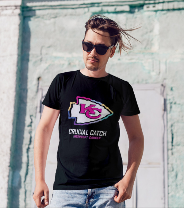 Chiefs KC 2024 Crucial Catch Intercept Cancer T-Shirt