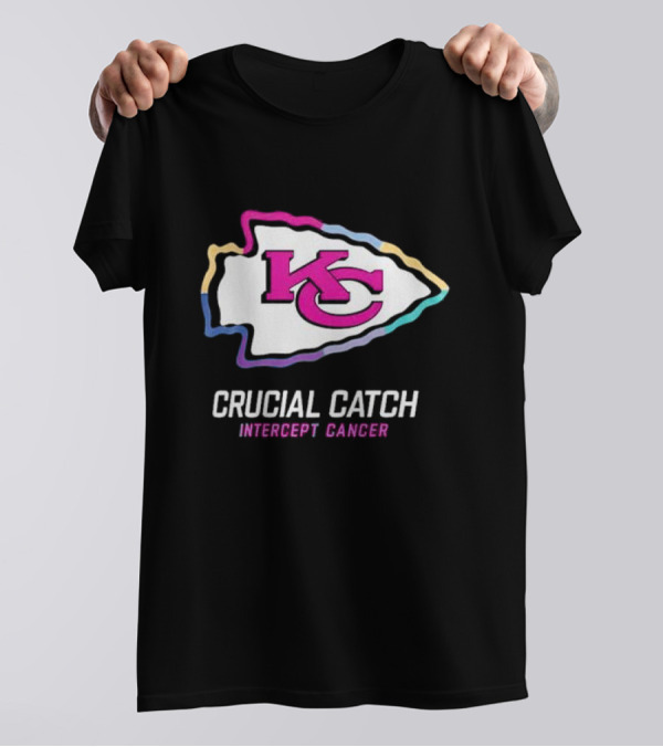 Chiefs KC 2024 Crucial Catch Intercept Cancer T-Shirt