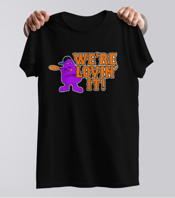 Mets Grimace We’re Lovin’ It Baseball T-Shirt