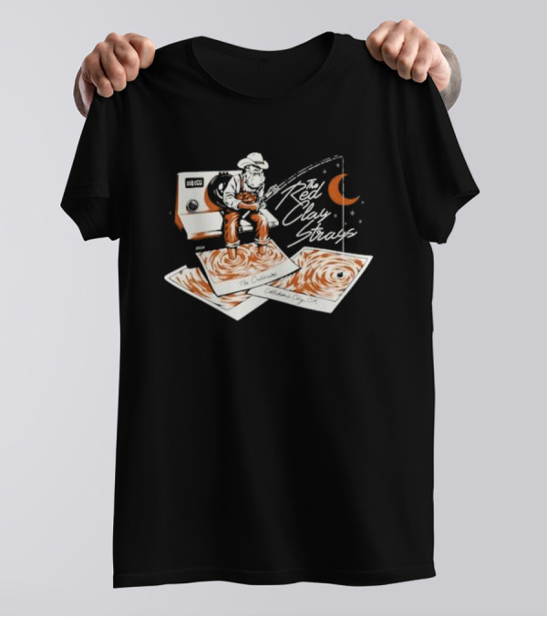 The Red Clay Strays Fishing Design October 12 2024 Oklahoma City OK Concert T-Shirt