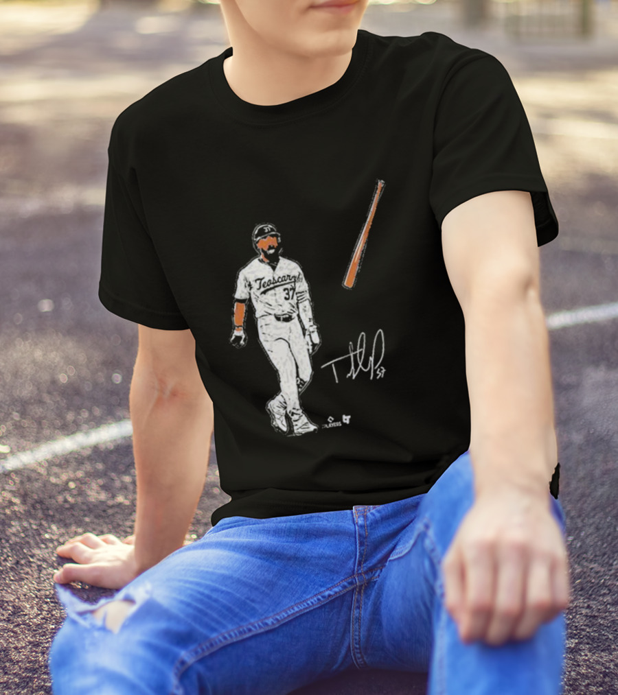 Teoscar Hernandez 37 Baseball Bat Flip Signature Players T-Shirt