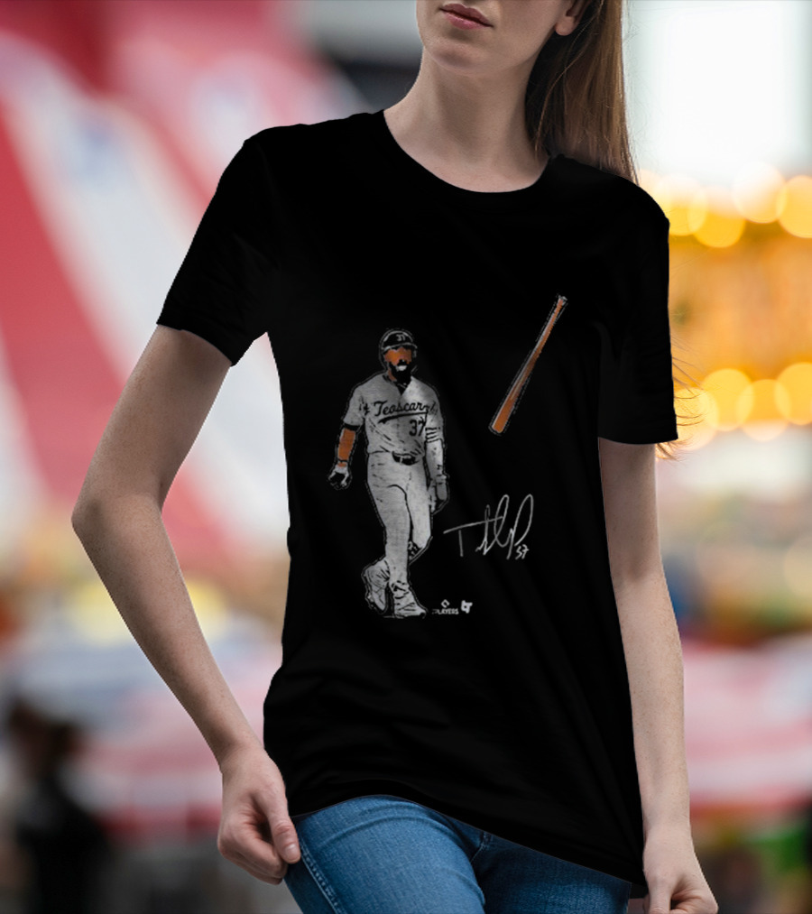 Teoscar Hernandez 37 Baseball Bat Flip Signature Players T-Shirt