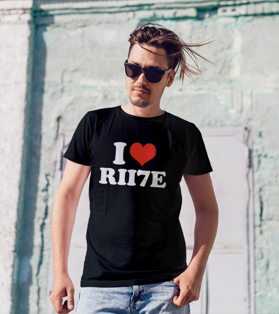 I Heart Rii7e Message T-Shirt