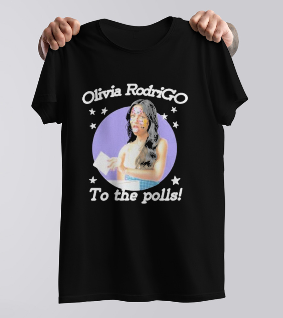 Olivia Rodrigo Go To The Polls Stars Voting T-Shirt