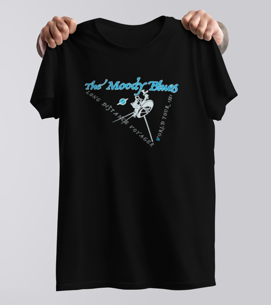 The Moody Blues Long Distance Voyager World Tour 1981 Spacecraft T-Shirt