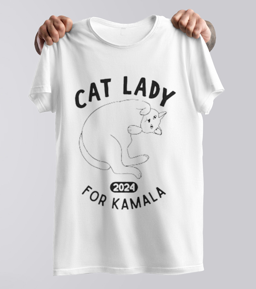 Cat Lady 2024 For Kamala T-Shirt