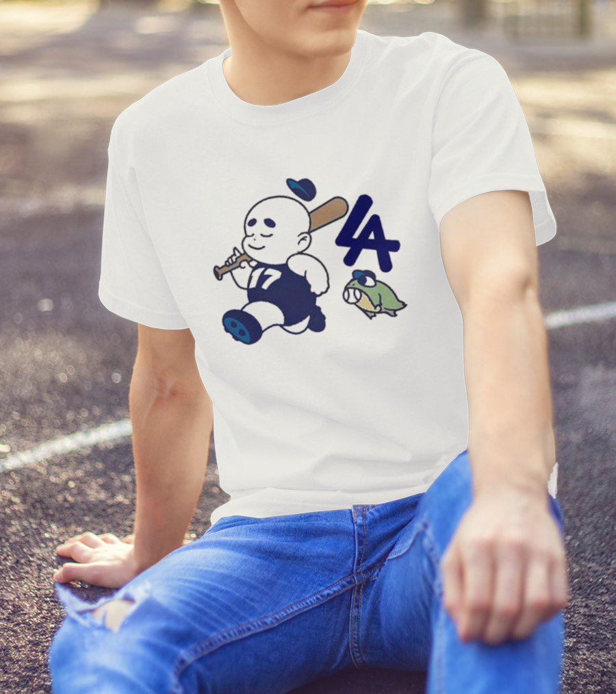 Chunky La Baseball Baby 17 LA Bat Fleece T-Shirt