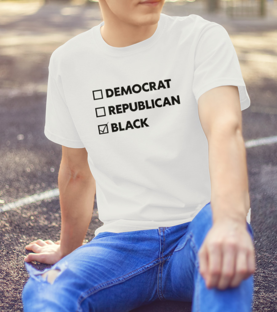 Democrat Republican Black Checkmark T-Shirt
