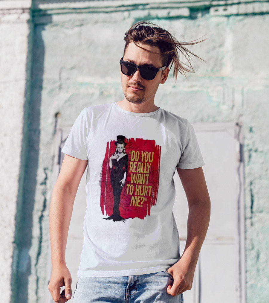 Do You Really Want To Hurt Me Red Background Goth T-Shirt