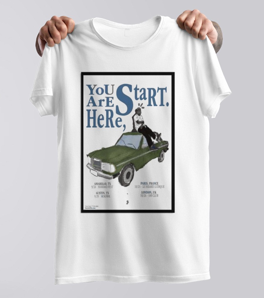 Kaelin Ellis Paris France London UK Tour Dates October 25-26 2024 You Are Start Here T-Shirt