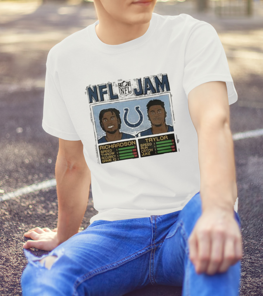 NFL Jam Colts Richardson Taylor Speed Throw Run Catch Juke Game IQ T-Shirt