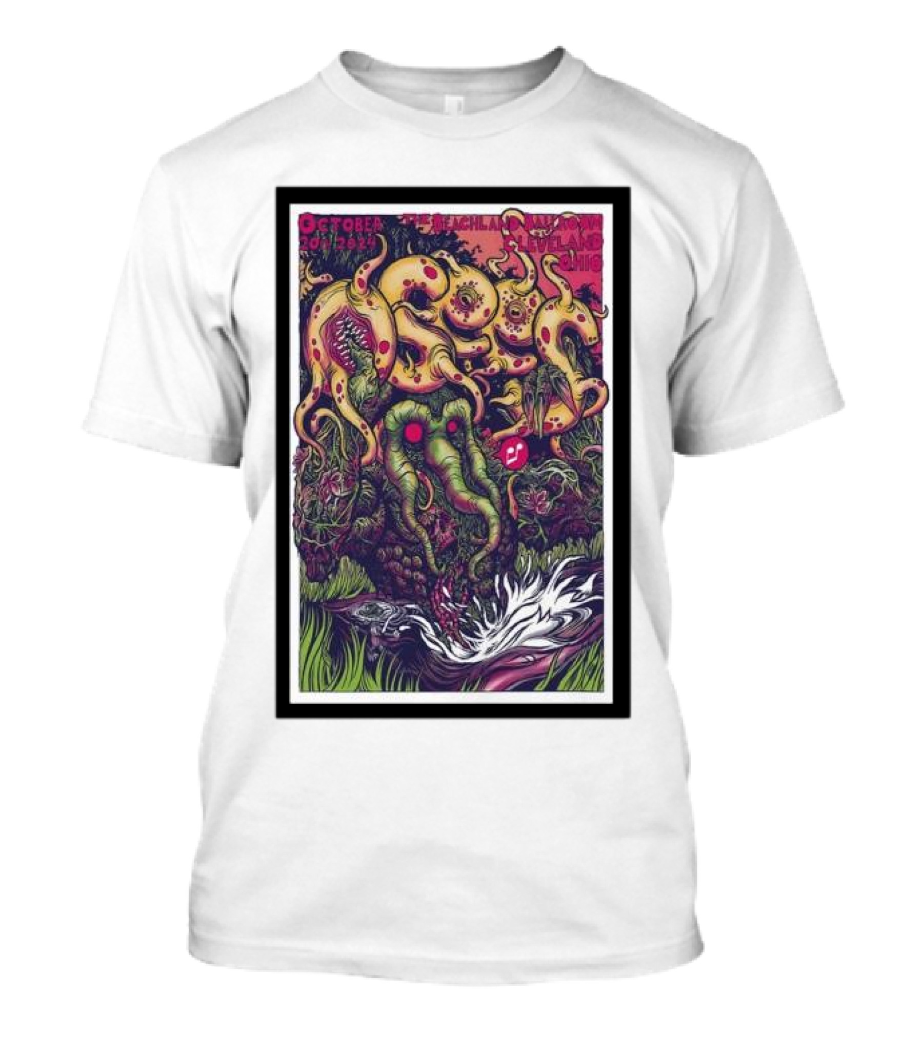 Osees October 20 2024 Cleveland Beachland Ballroom Event T-Shirt