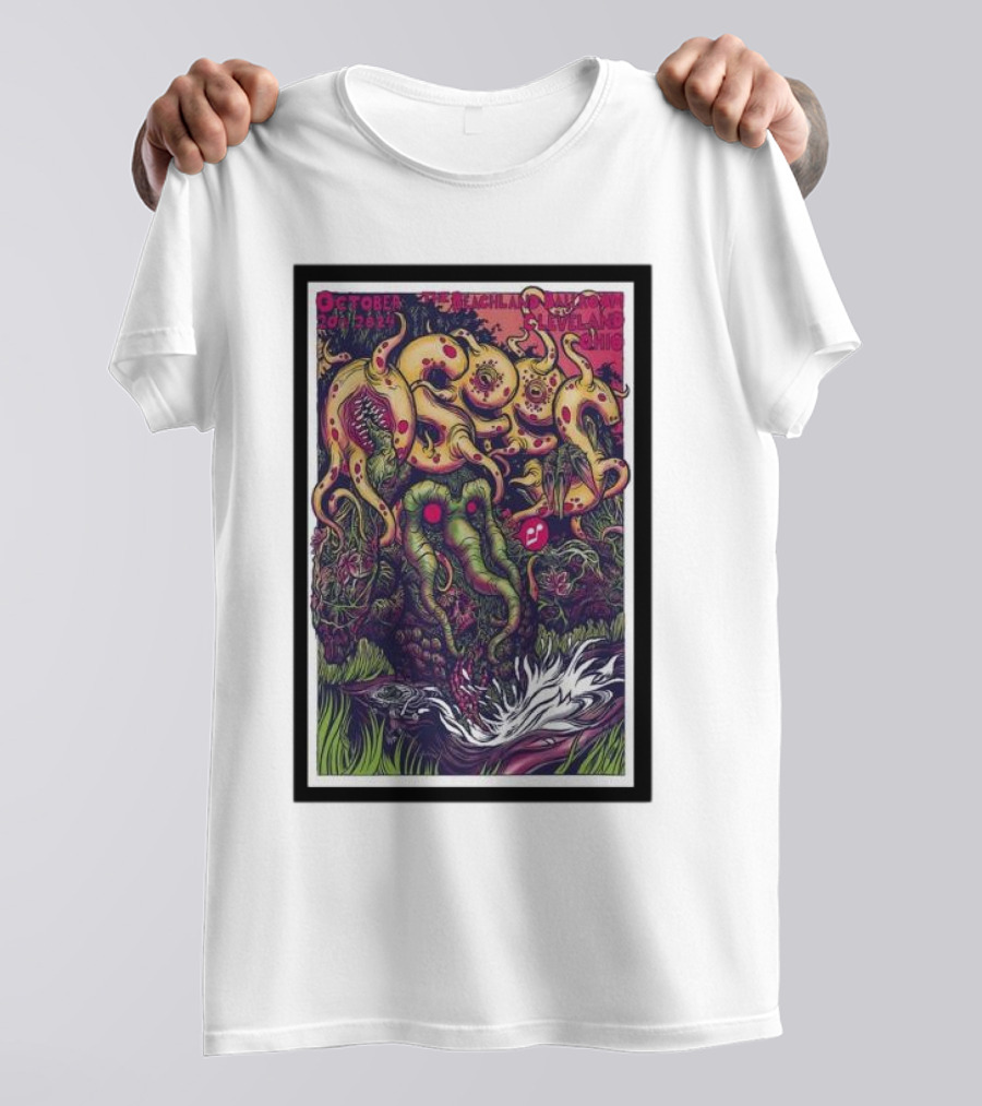 Osees October 20 2024 Cleveland Beachland Ballroom Event T-Shirt