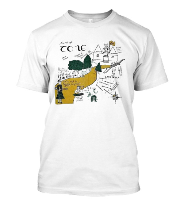 Land Of Tone March Narded Piccolo Munchkin Trumpets Oboes Clarinets Wicked Witch Of Intonation Were Not In Kansas Anymore Sobbing Flute Woman Violist Land Of Blat T-Shirt