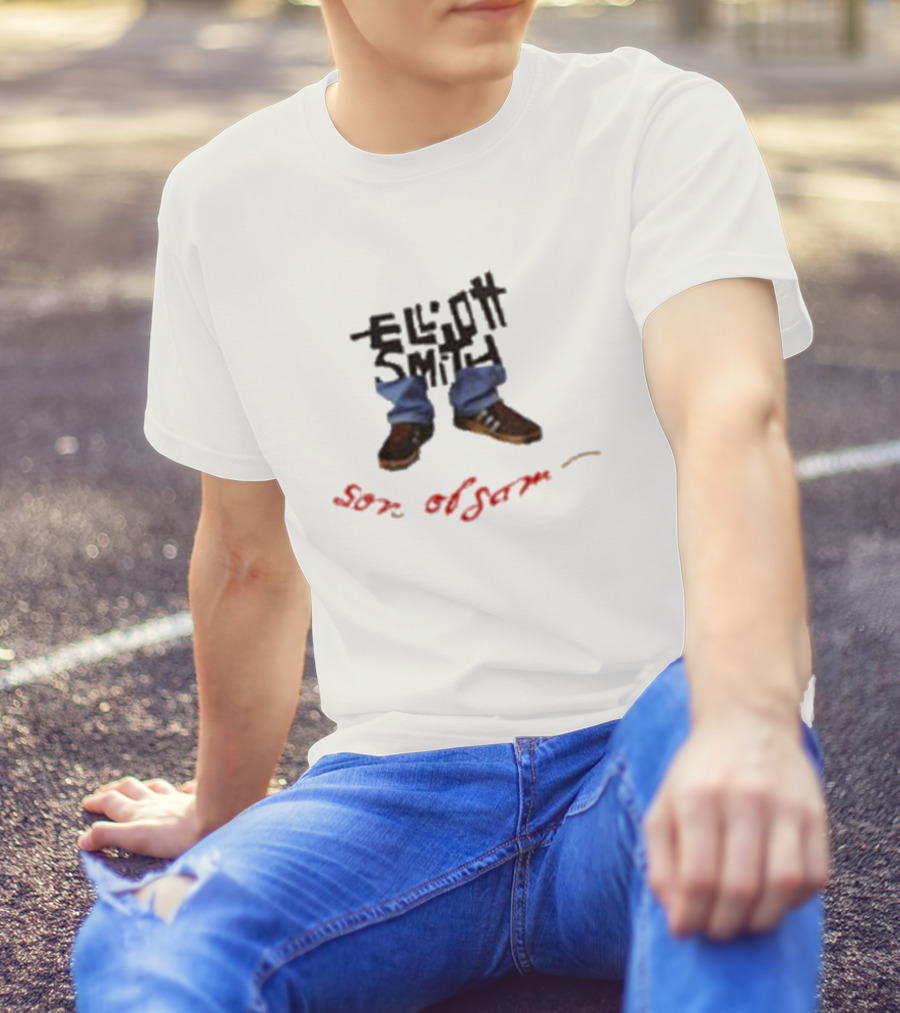 Vintage Elliott Smith Son Of Sam Shoes And Pants Text T-Shirt