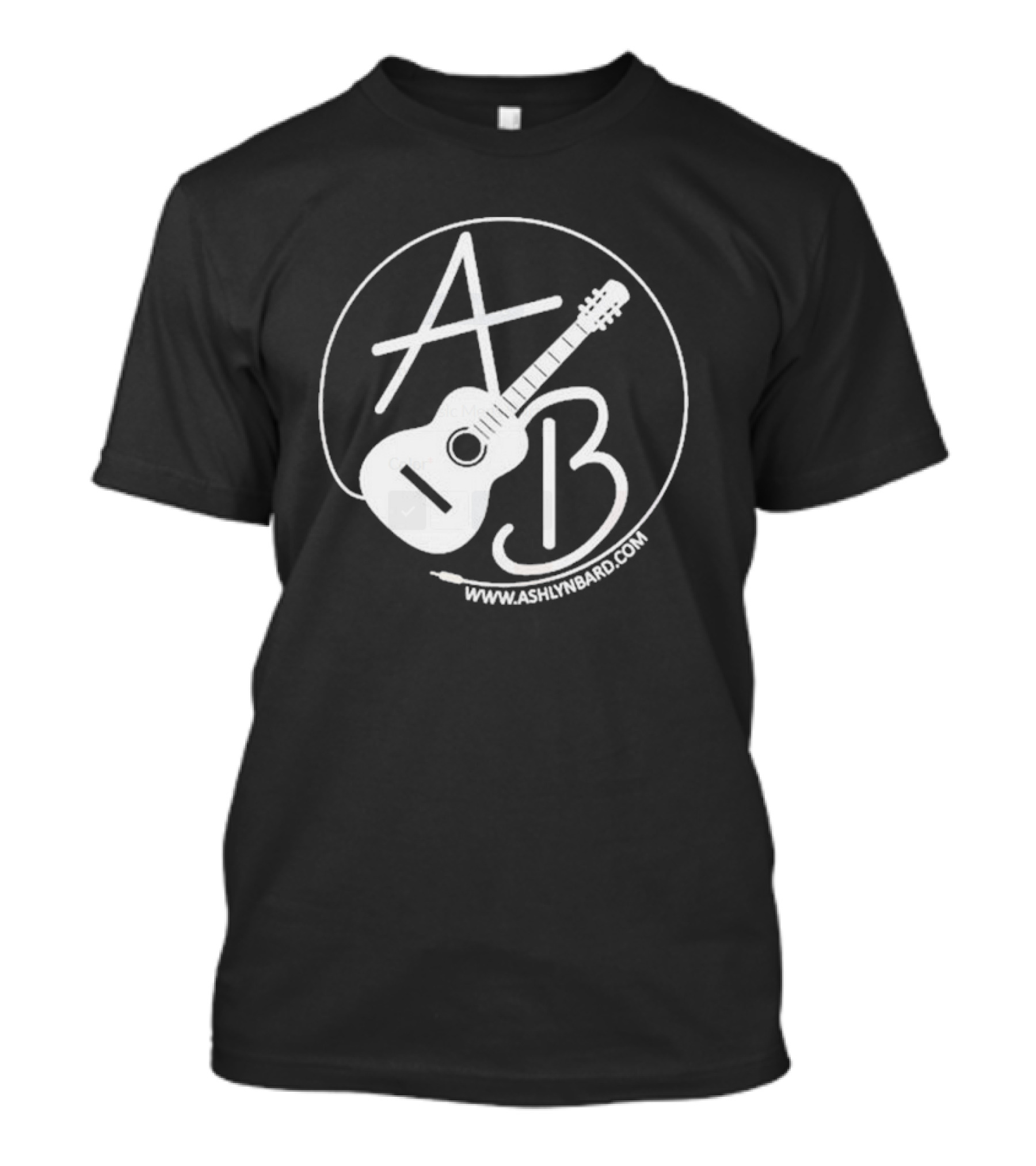 AB Guitar Emblem Www.ashlynbard.com T-Shirt