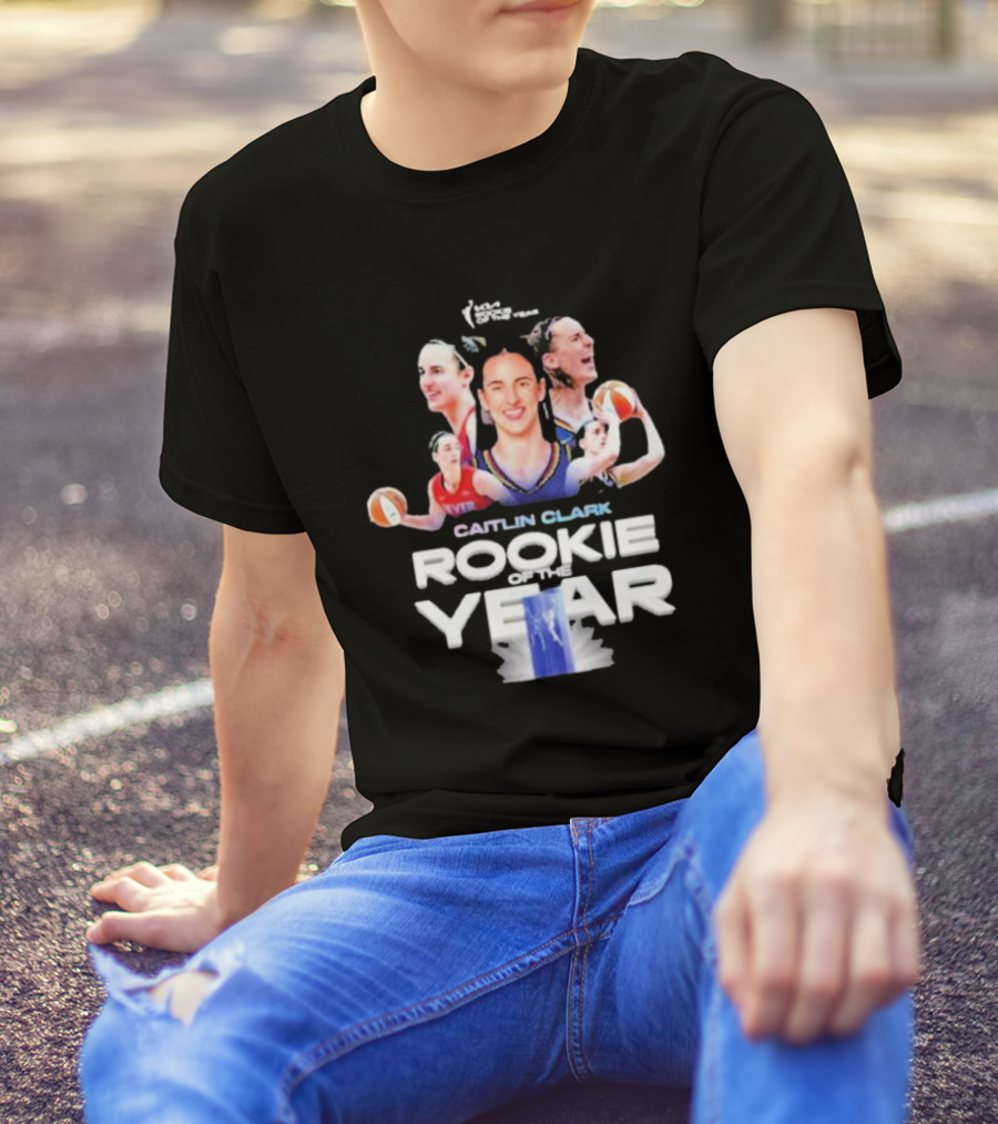 WNBA Rookie Of The Year 2024 Caitlin Clark Basketball Star T-Shirt