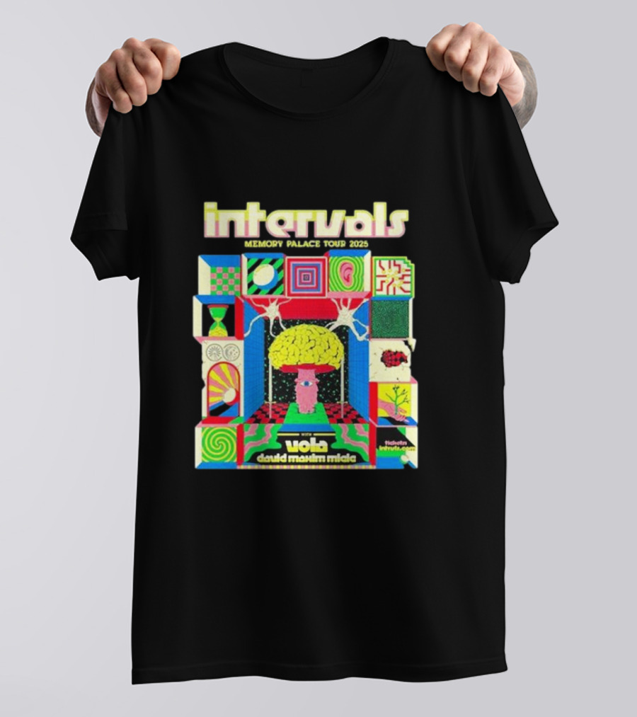 Intervals Memory Palace Tour 2025 Vola David Maxim Micic Colorful T-Shirt