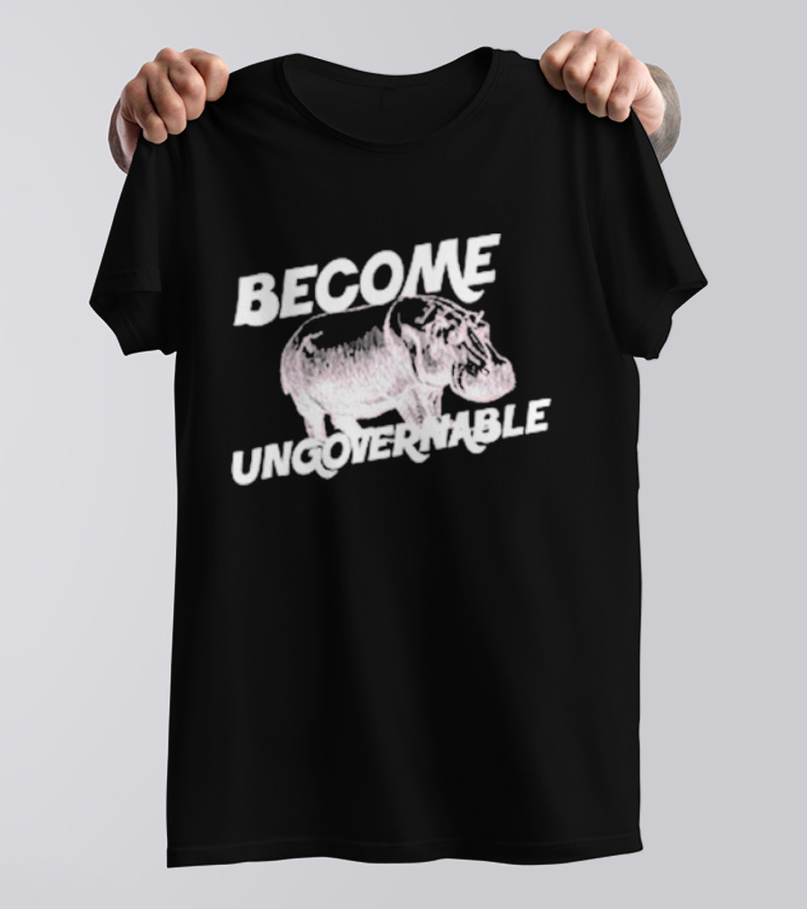 Become Ungovernable Hippo Halloween Moo Deng T-Shirt