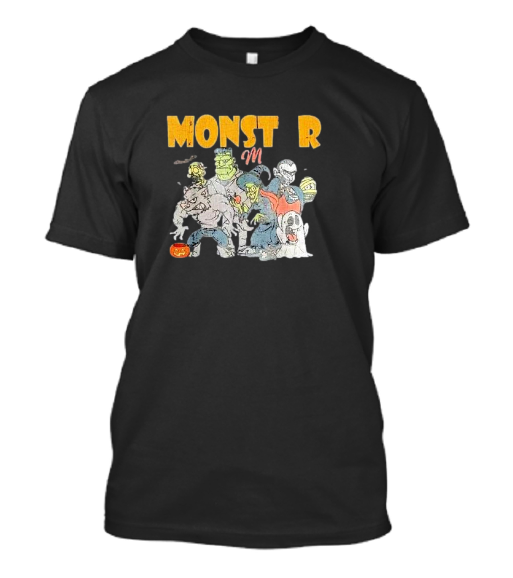 Monst M R Monster Mash Vintage Ghost Halloween T-Shirt