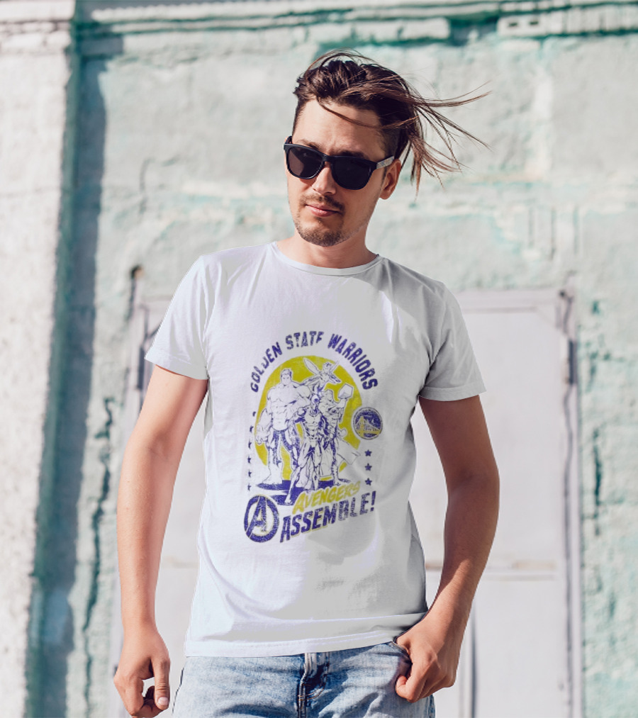 Golden State Warriors Avengers Assemble Marvel Squad T-Shirt